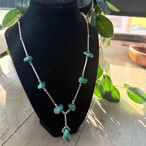 Navajo Nugget Turquoise Beaded Vintage Necklace